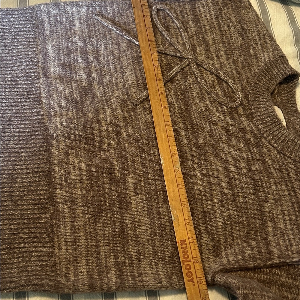 Universal Thread Bow Sweater Brown Crew Neck Wome… - image 8